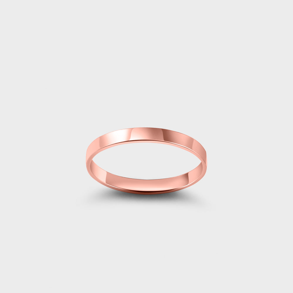14k Rose Gold Filled Thick Band Ring