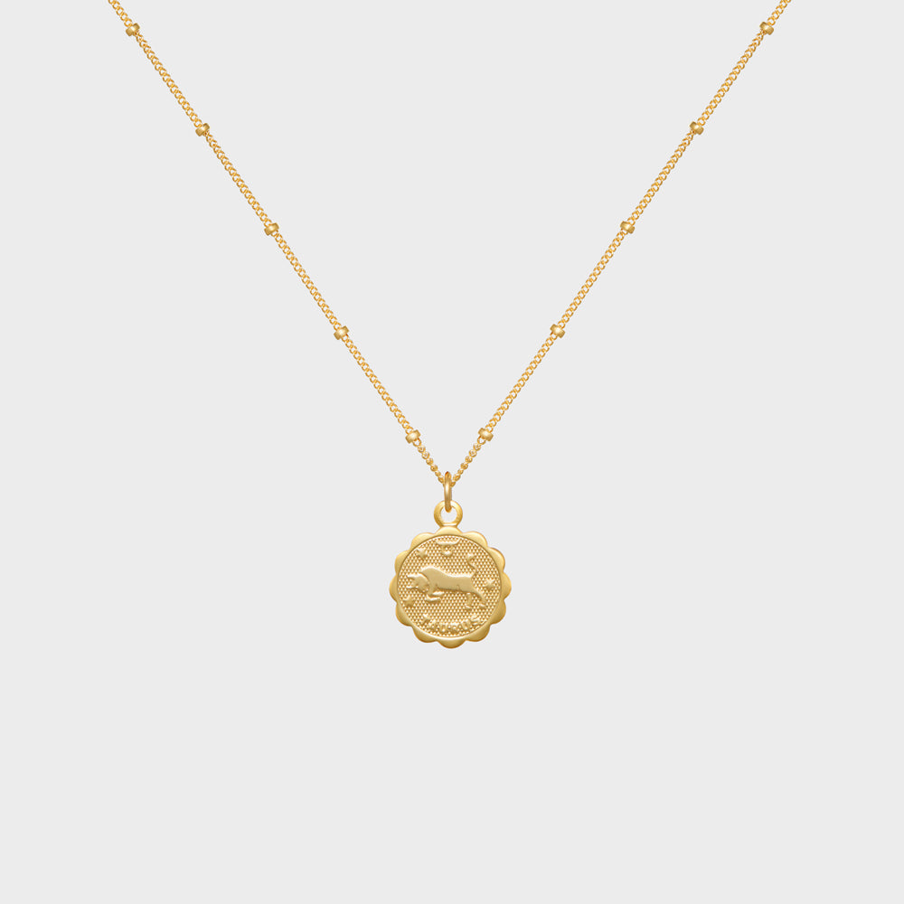 Taurus Astrology Medallion Necklace