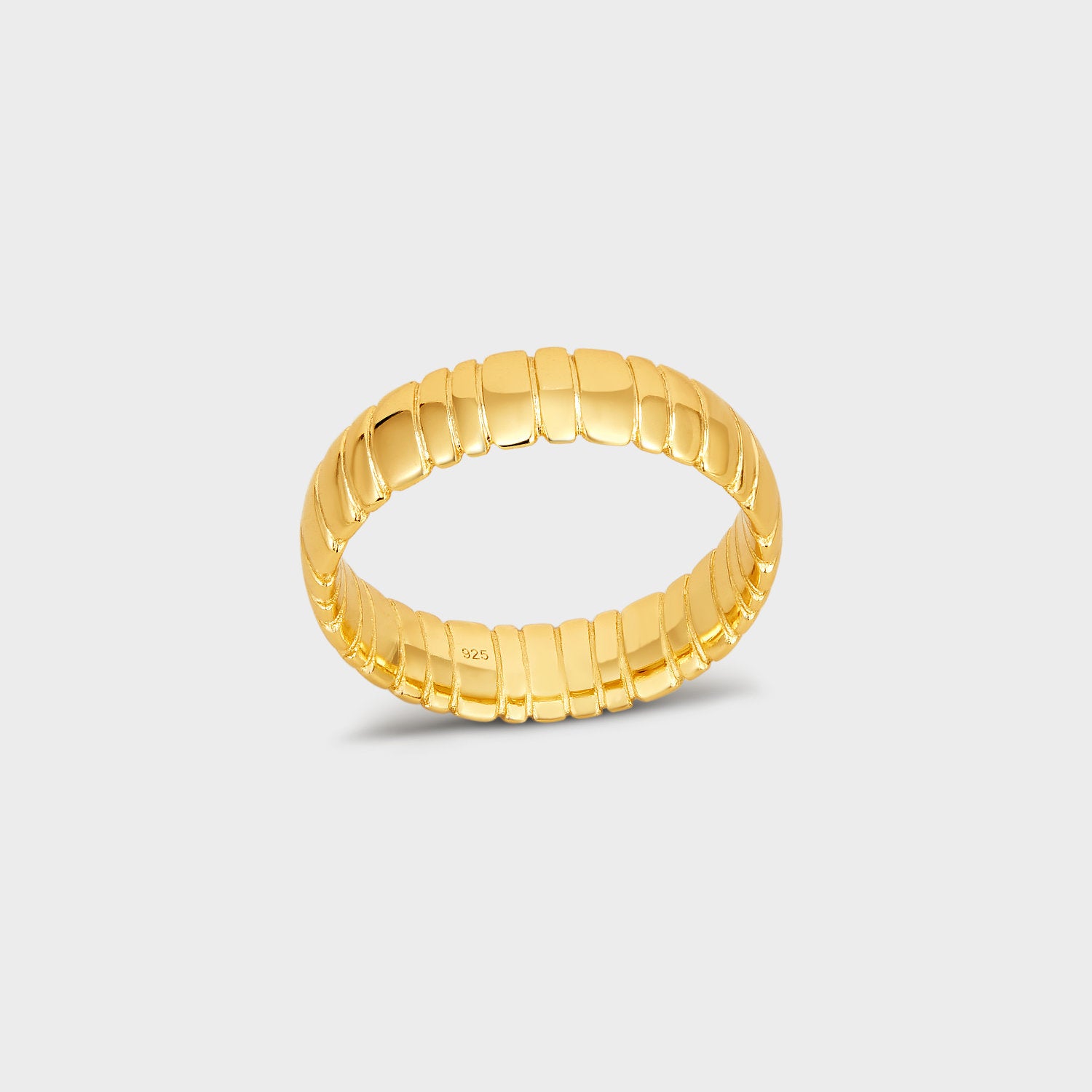 Cigar Tile Textures Band Ring