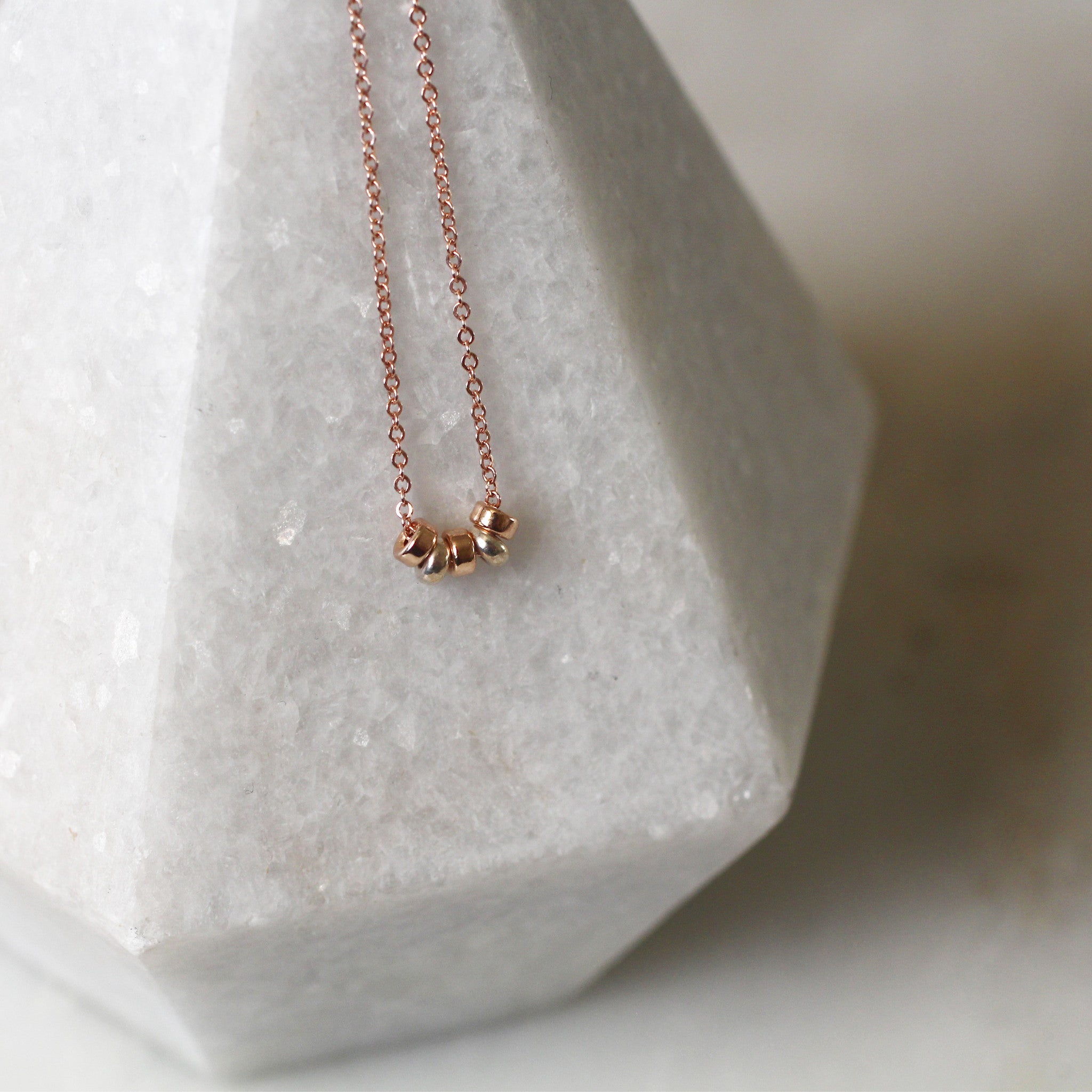 5 Rondelles Necklace