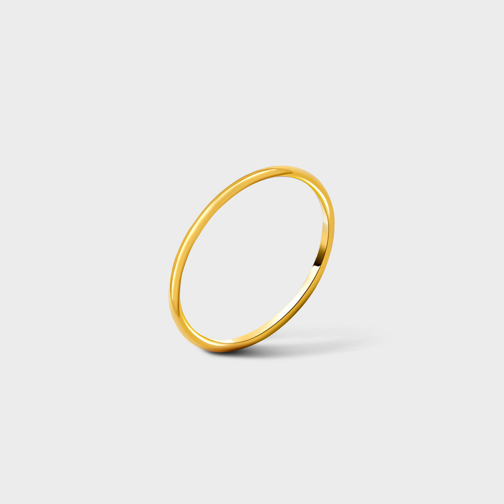 14k Gold Filled Plain Smooth Band Ring