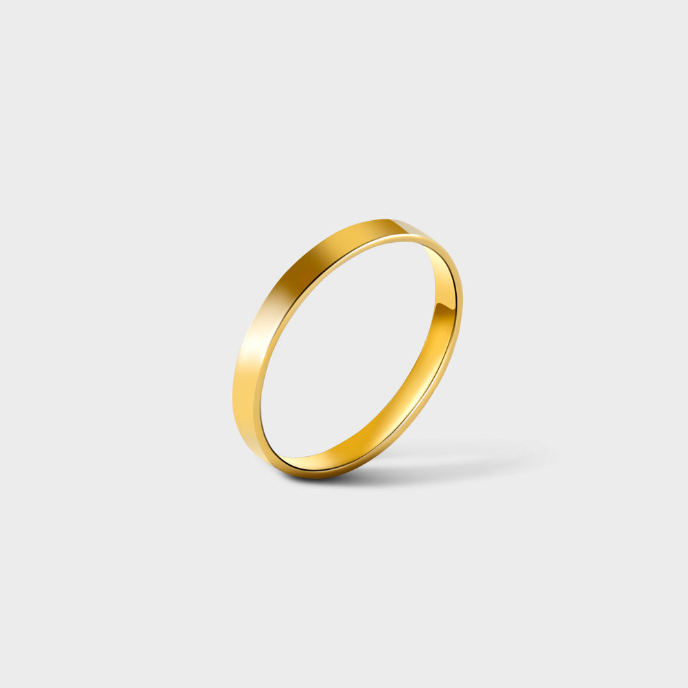 14k Gold Filled Thick Band Ring