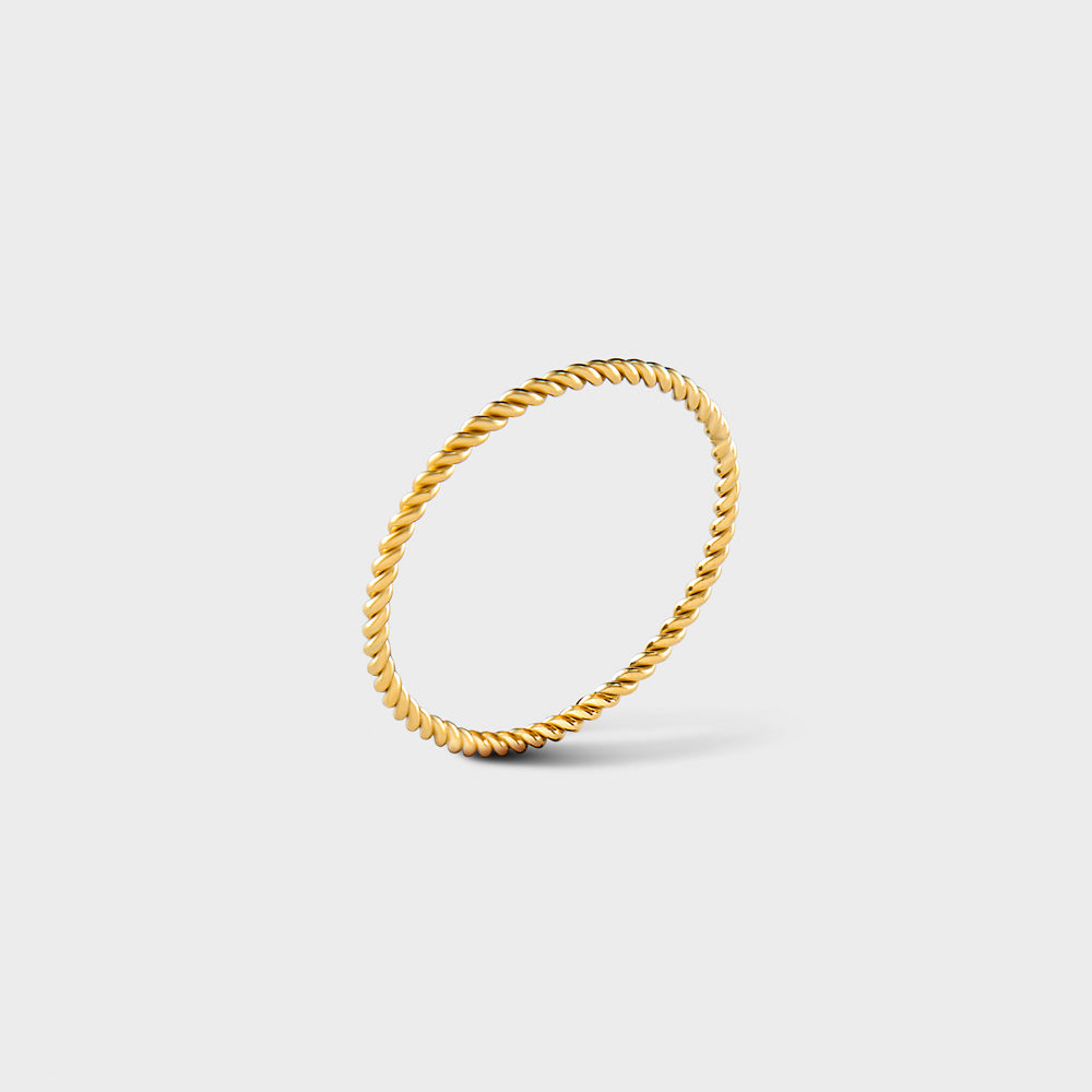 14k Gold Filled Twisted Band Ring