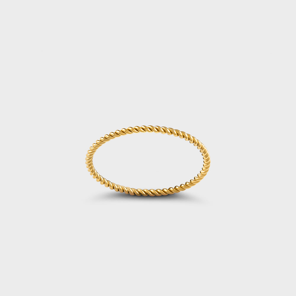 14k Gold Filled Twisted Band Ring