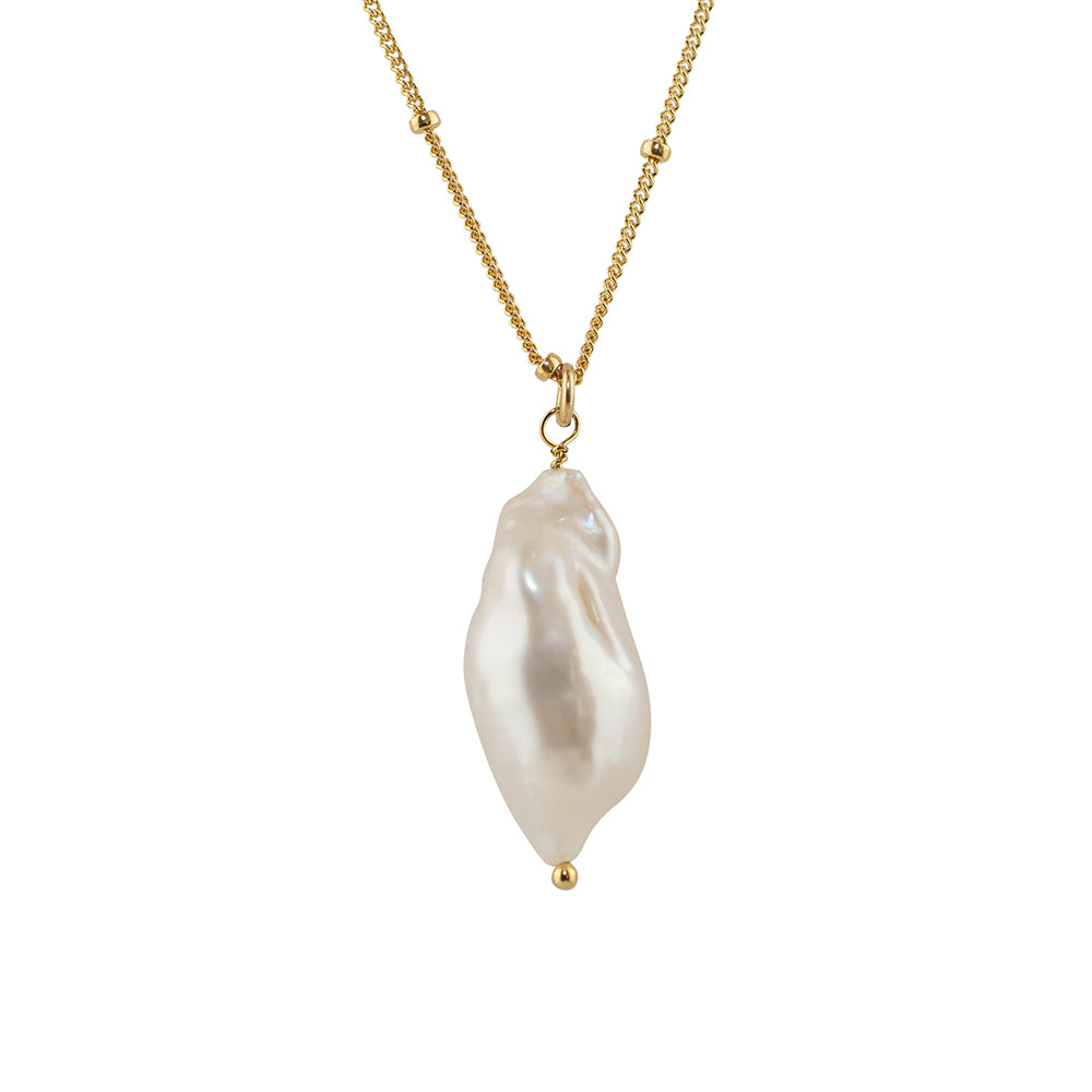 Fresh Water Baroque Pearl Pendant Necklace