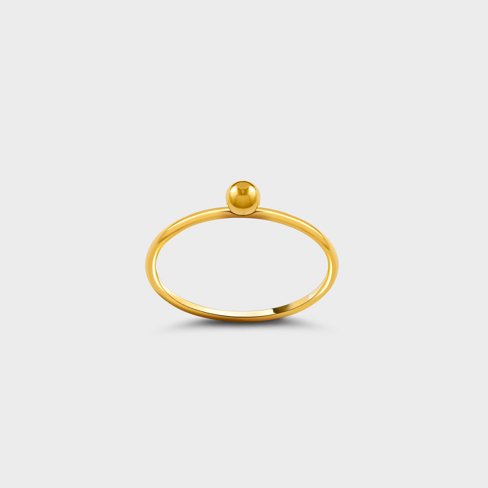 3mm Sphere 14k Gold Filled Band Ring
