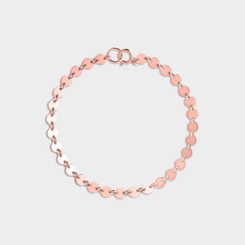 Multi Tiny Disc Chain Bracelet