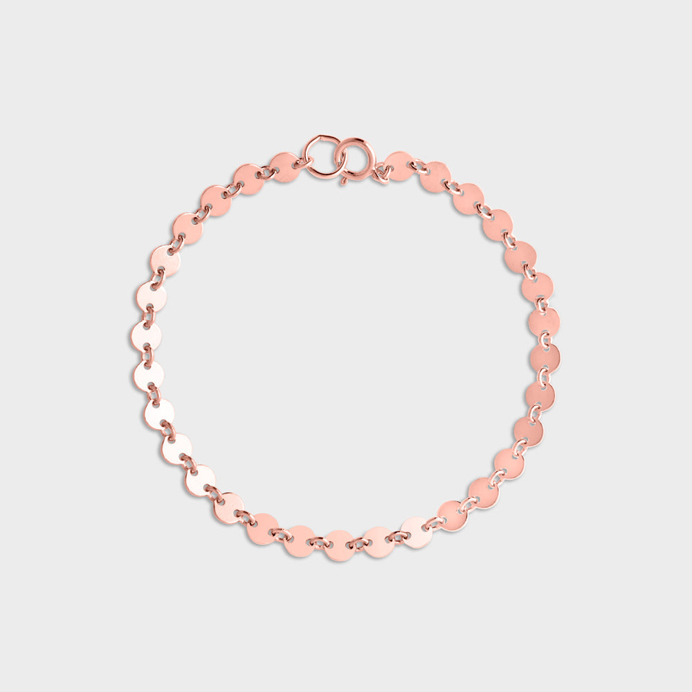 Multi Tiny Disc Chain Anklet