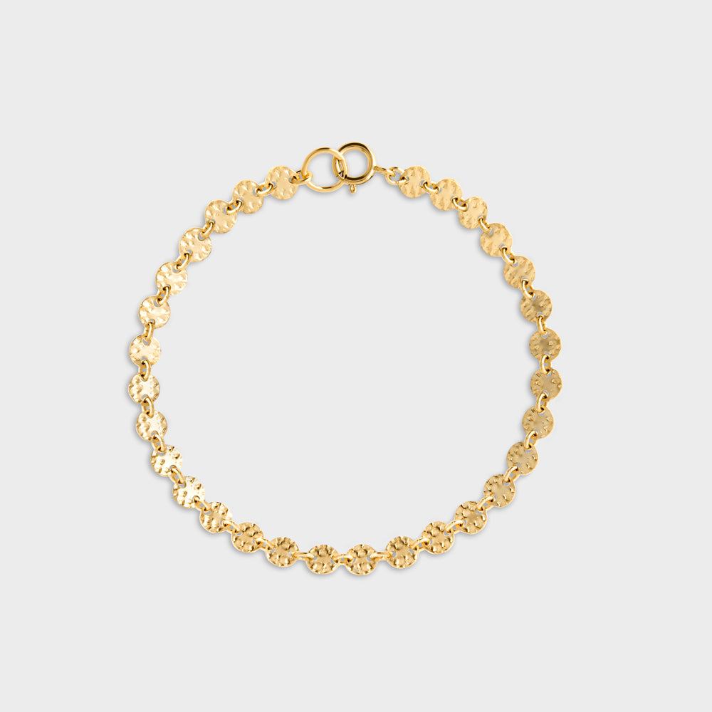 Hammered Multi Disc Bracelet