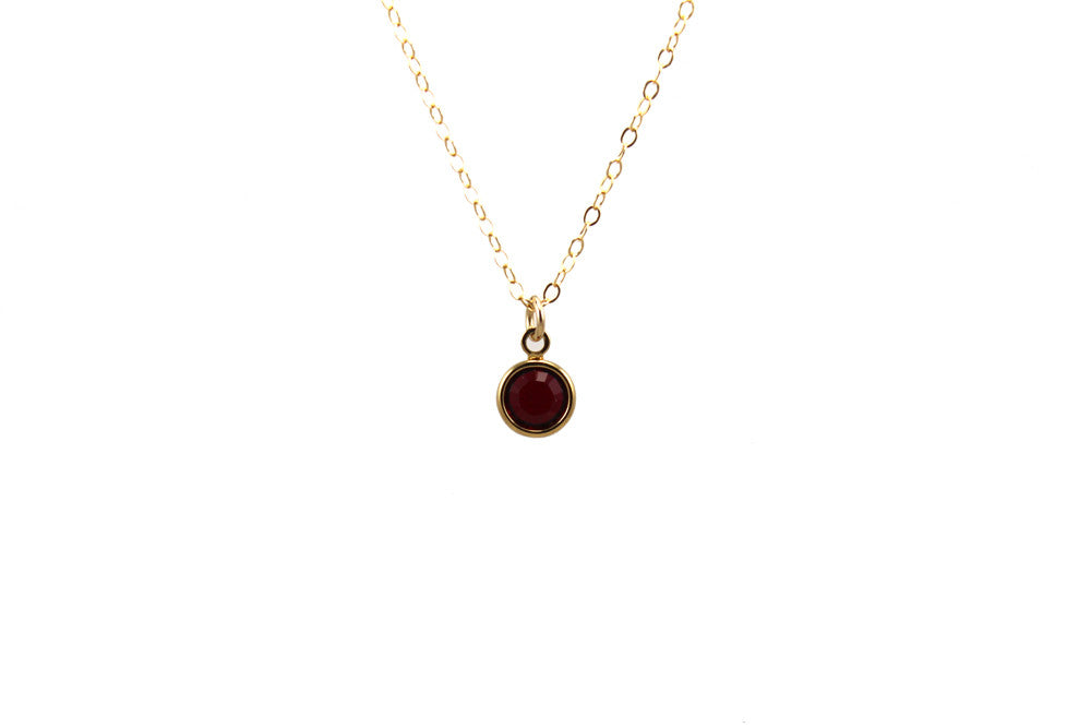 January Birth Crystal Necklace