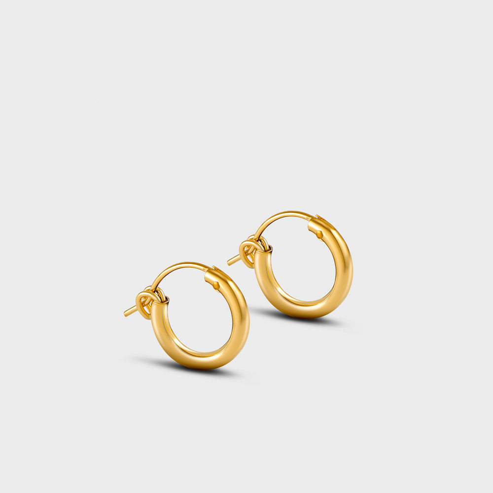 Diamond Baguette Huggie Hoop Earrings | Local Eclectic – local eclectic