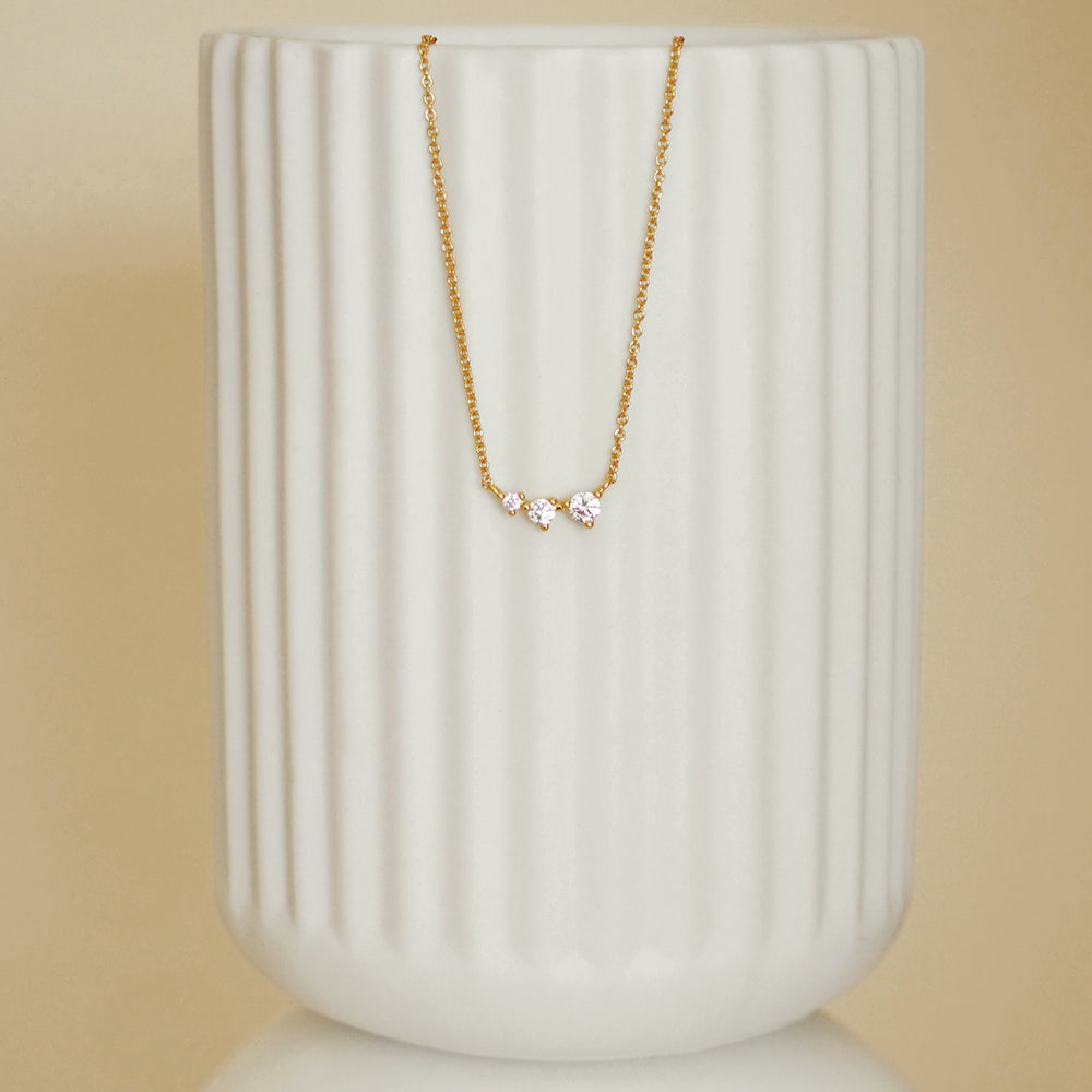 Trio Gradient CZ Necklace