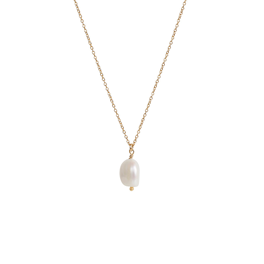 Small Fresh Water Baroque Pearl Pendant Necklace