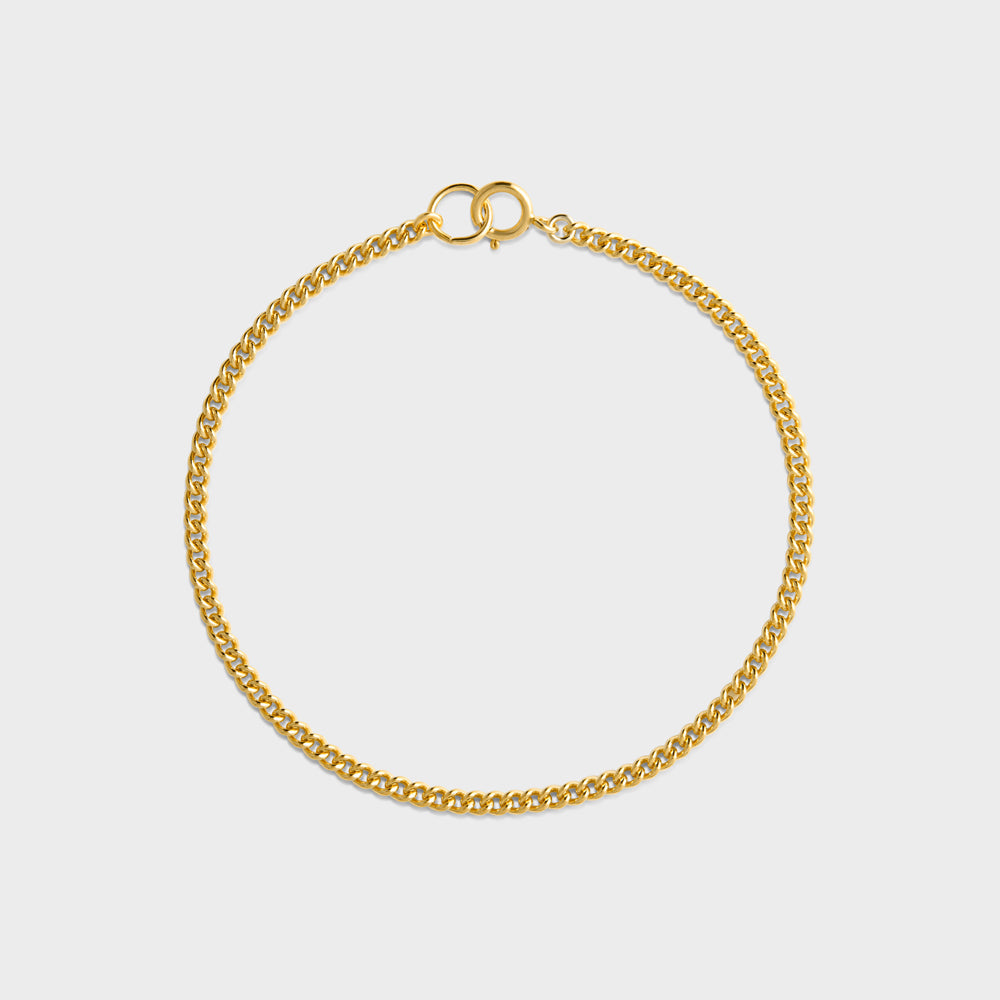Small Curb Link Chain Anklet