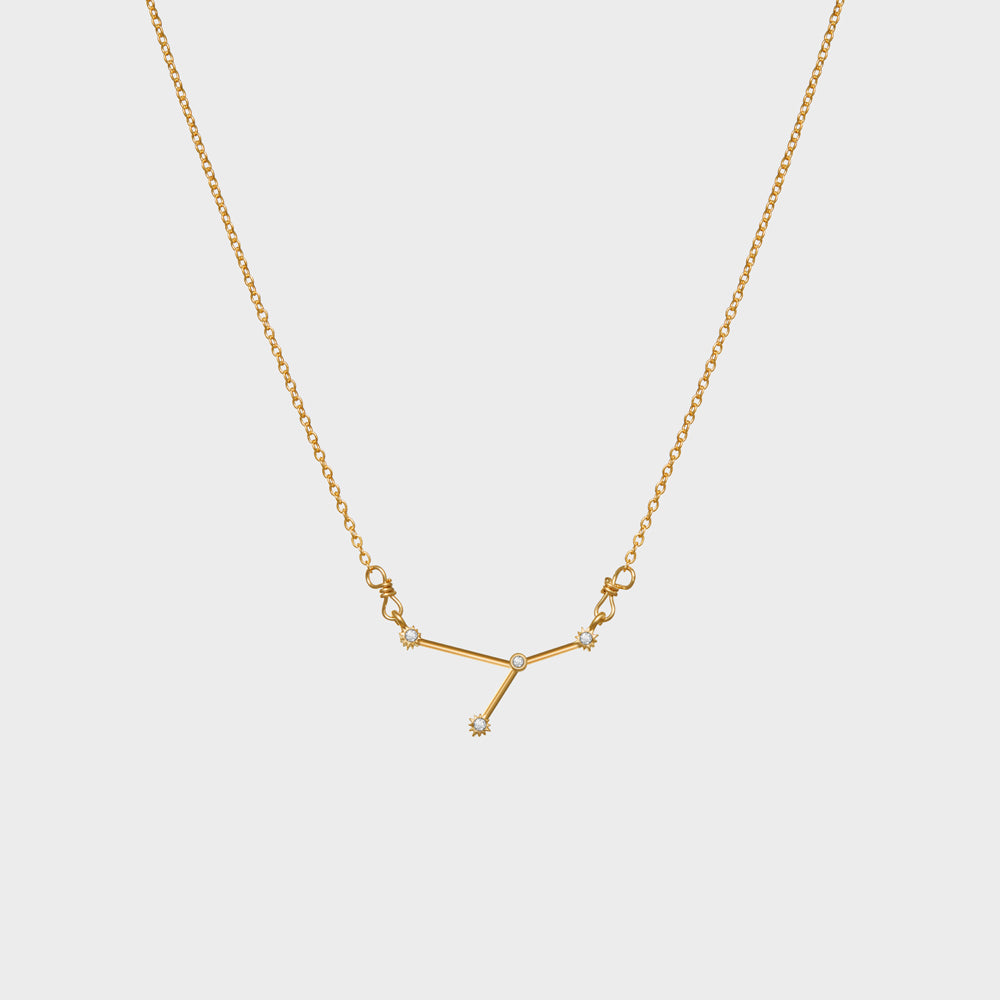 Cancer Constellation CZ Outline Necklace