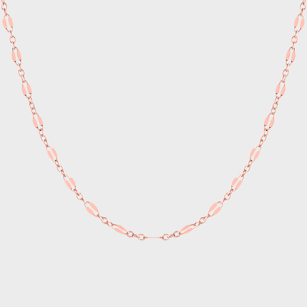 Dapped Chain Choker Collar Necklace