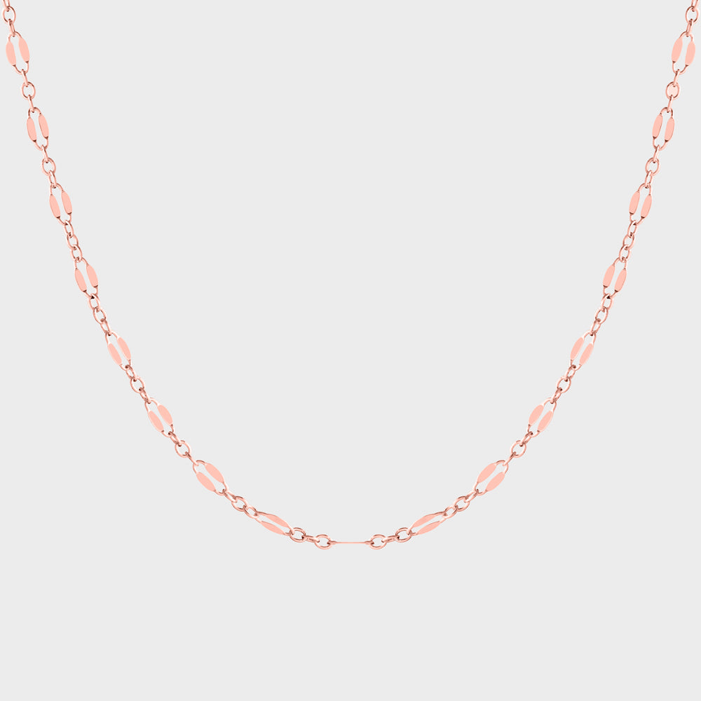 Dapped Chain Choker Collar Necklace