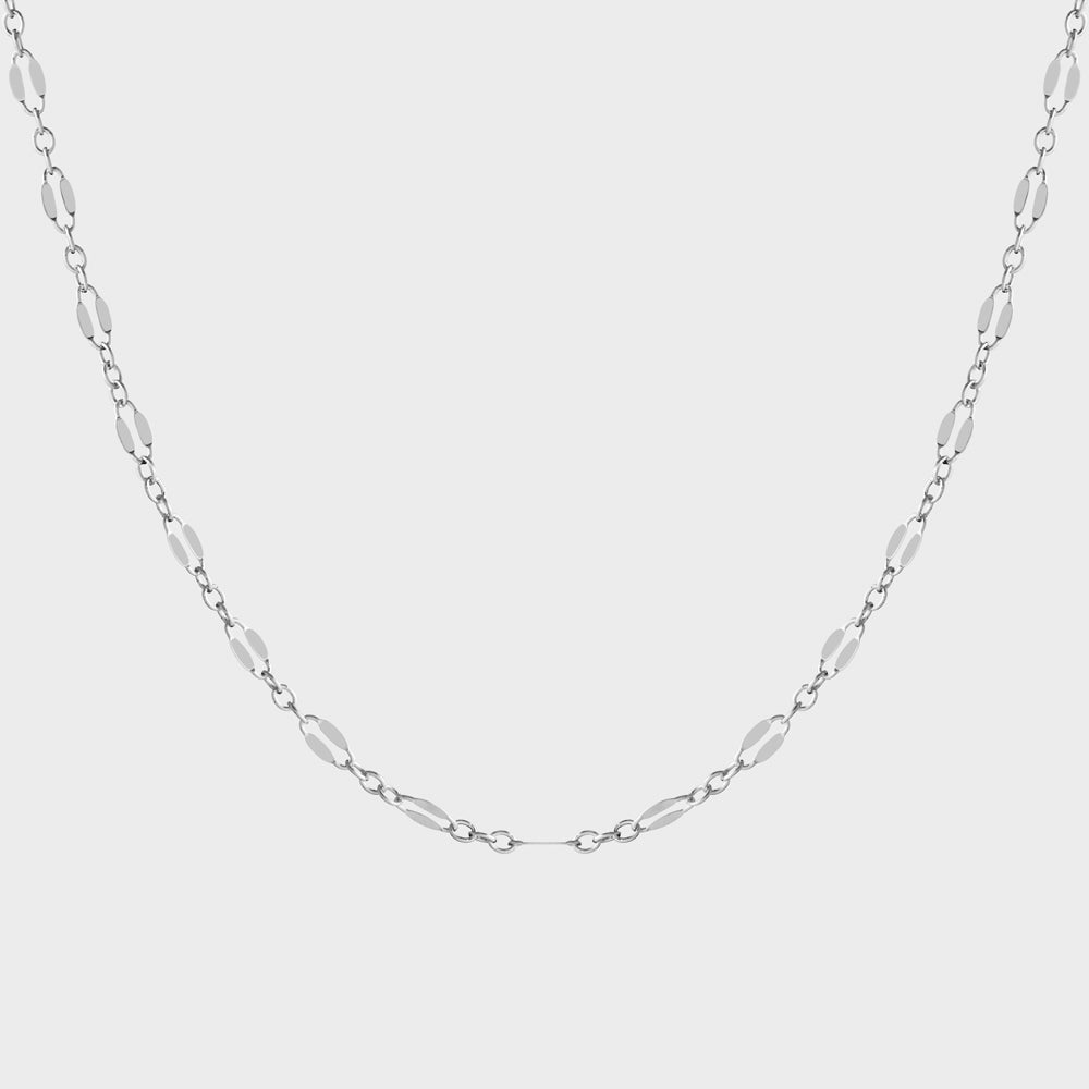 Dapped Chain Choker Collar Necklace