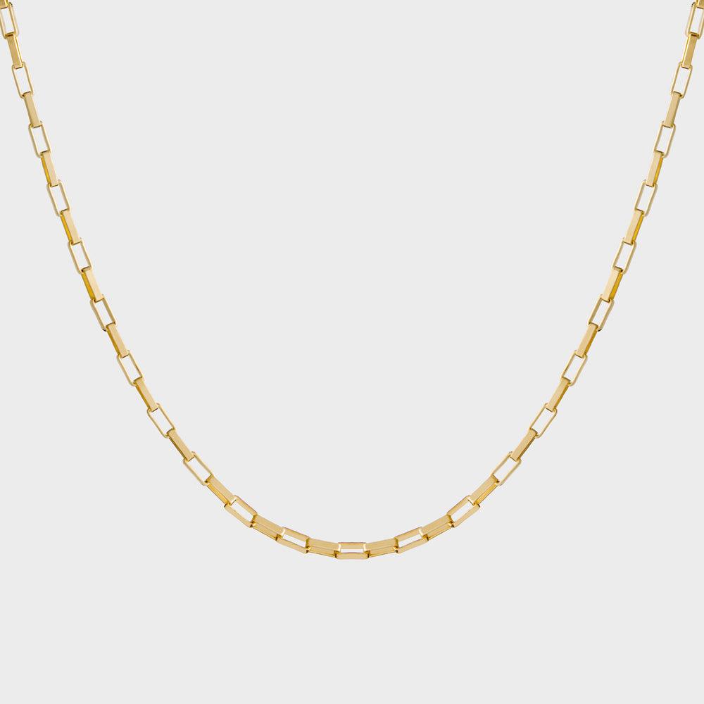 Box Chain Choker Collar Necklace
