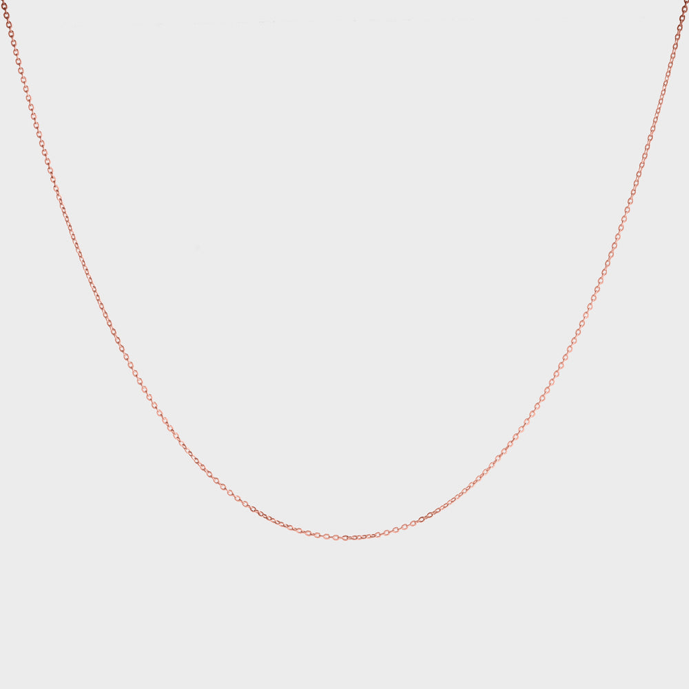 Thin Cable Strand Chain Choker Collar Necklace