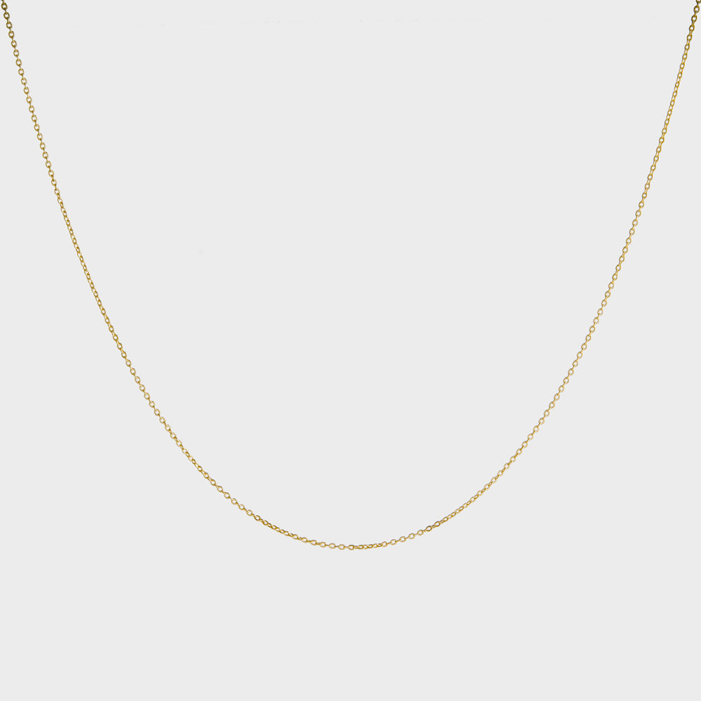 Thin Cable Strand Chain Choker Collar Necklace