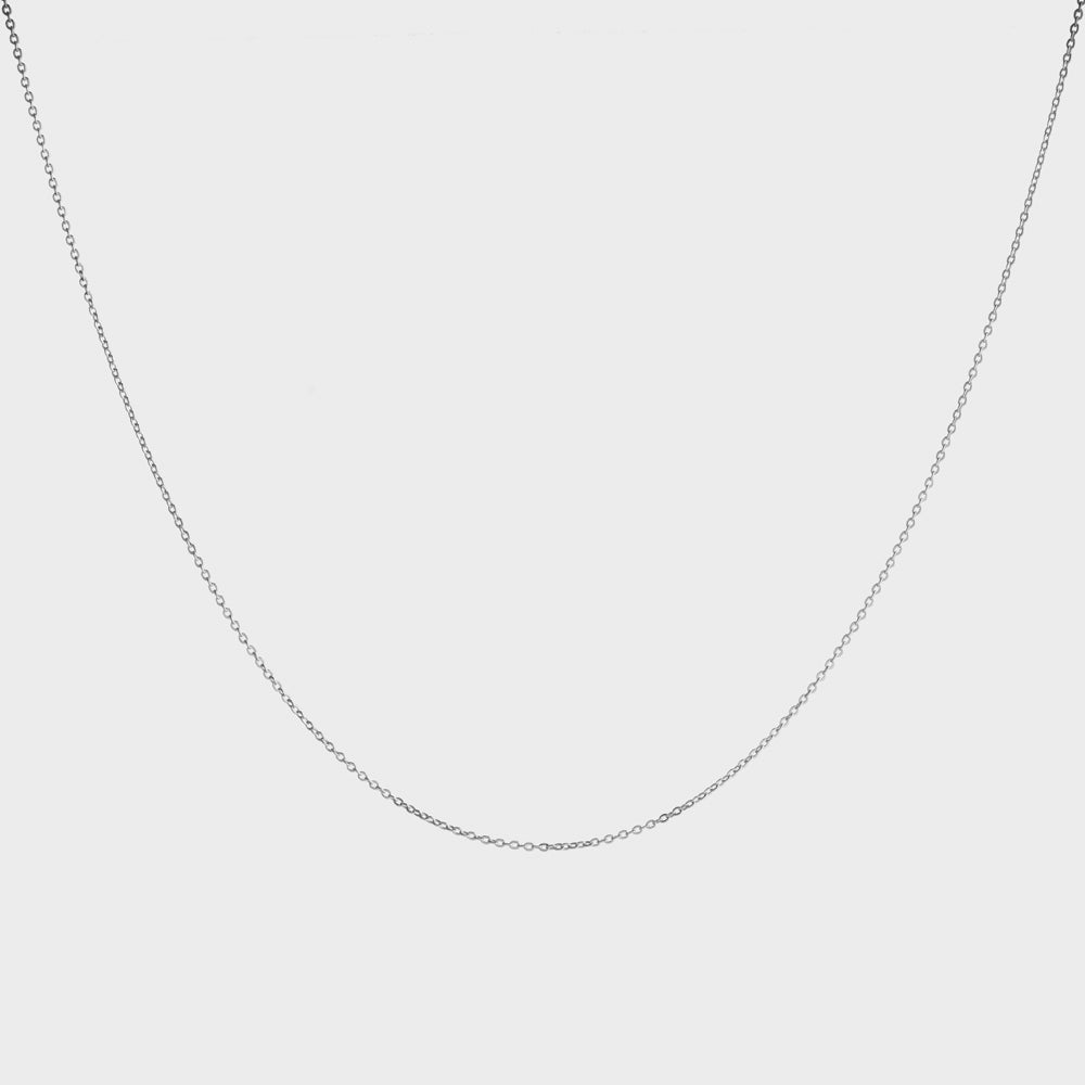Thin Cable Strand Chain Choker Collar Necklace