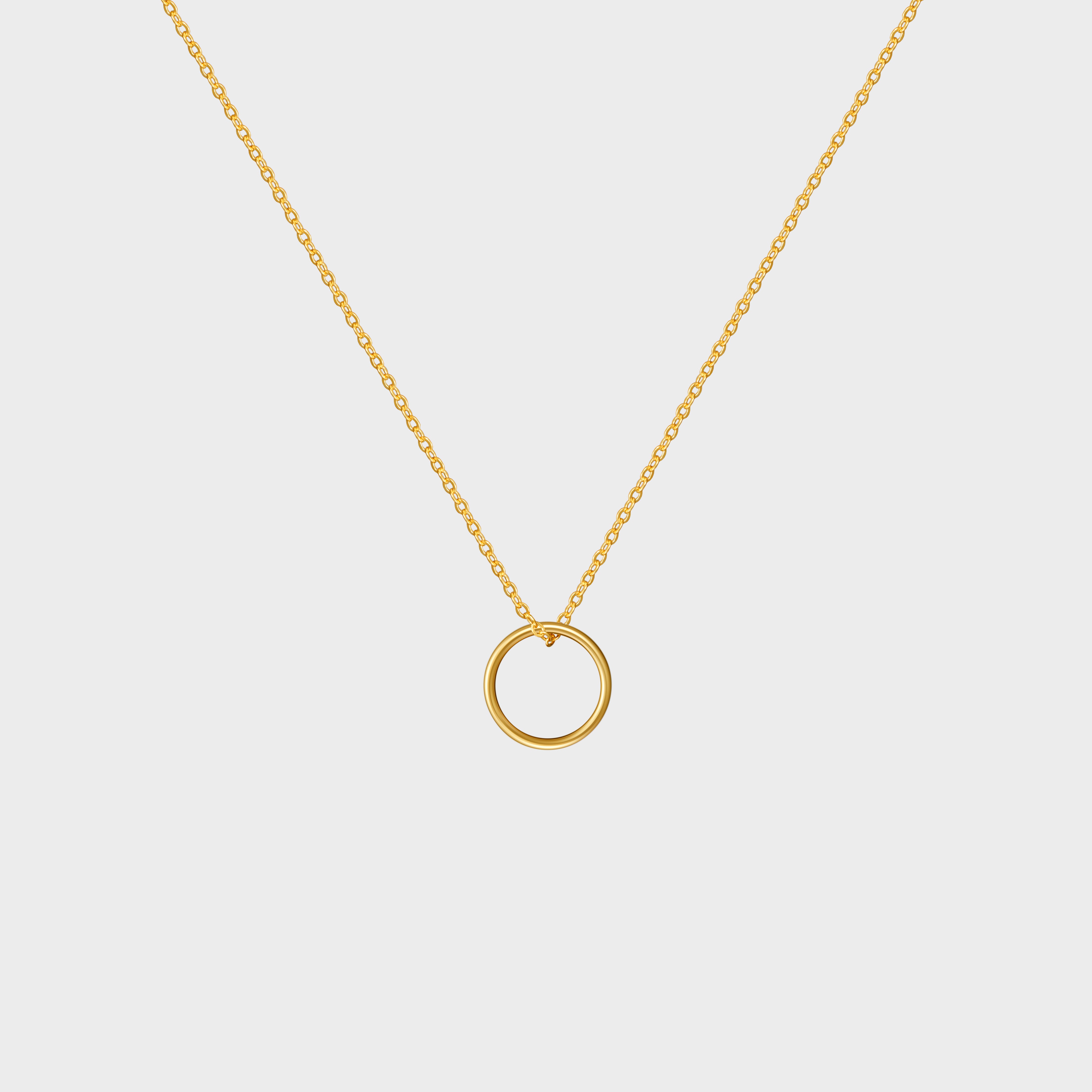 Free Running Circle Thin Necklace