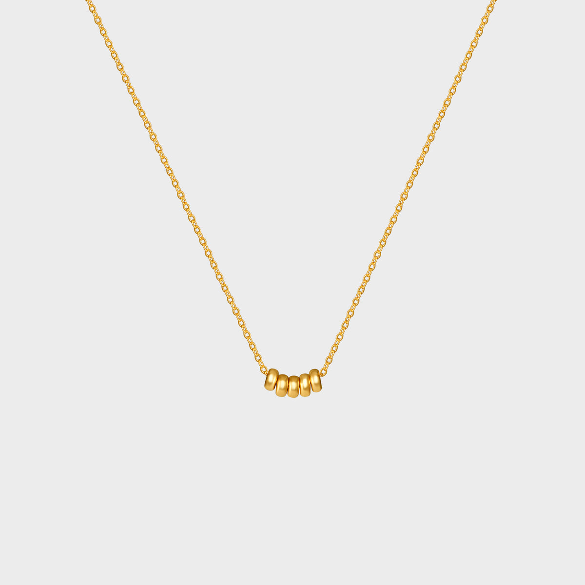 5 Rondelles Necklace