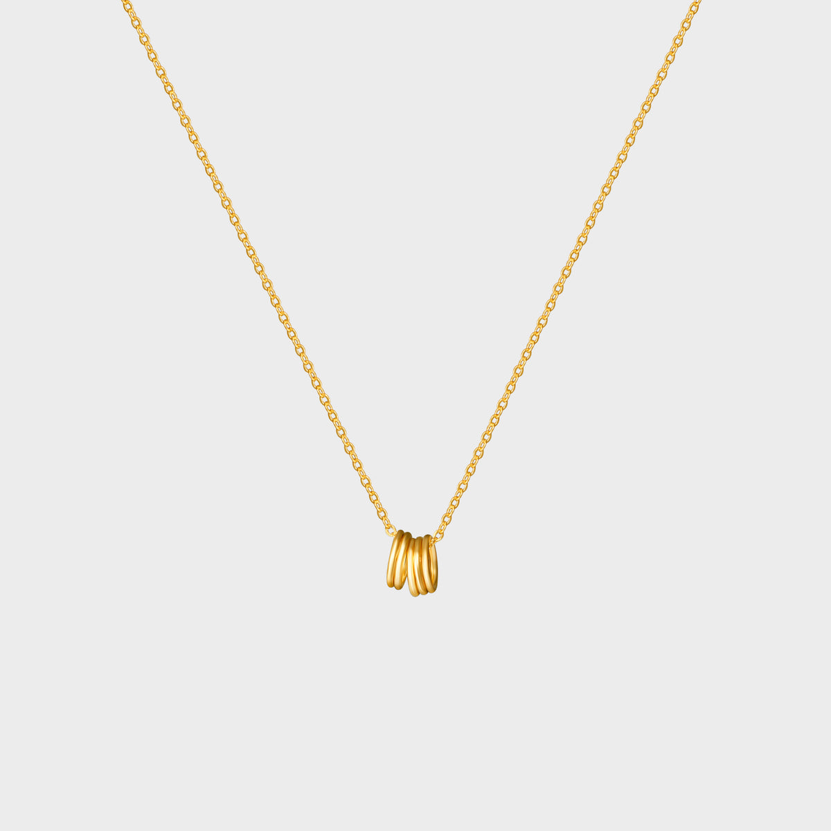 5 Tiny Free Running Circles Necklace | Thesis of Alexandria