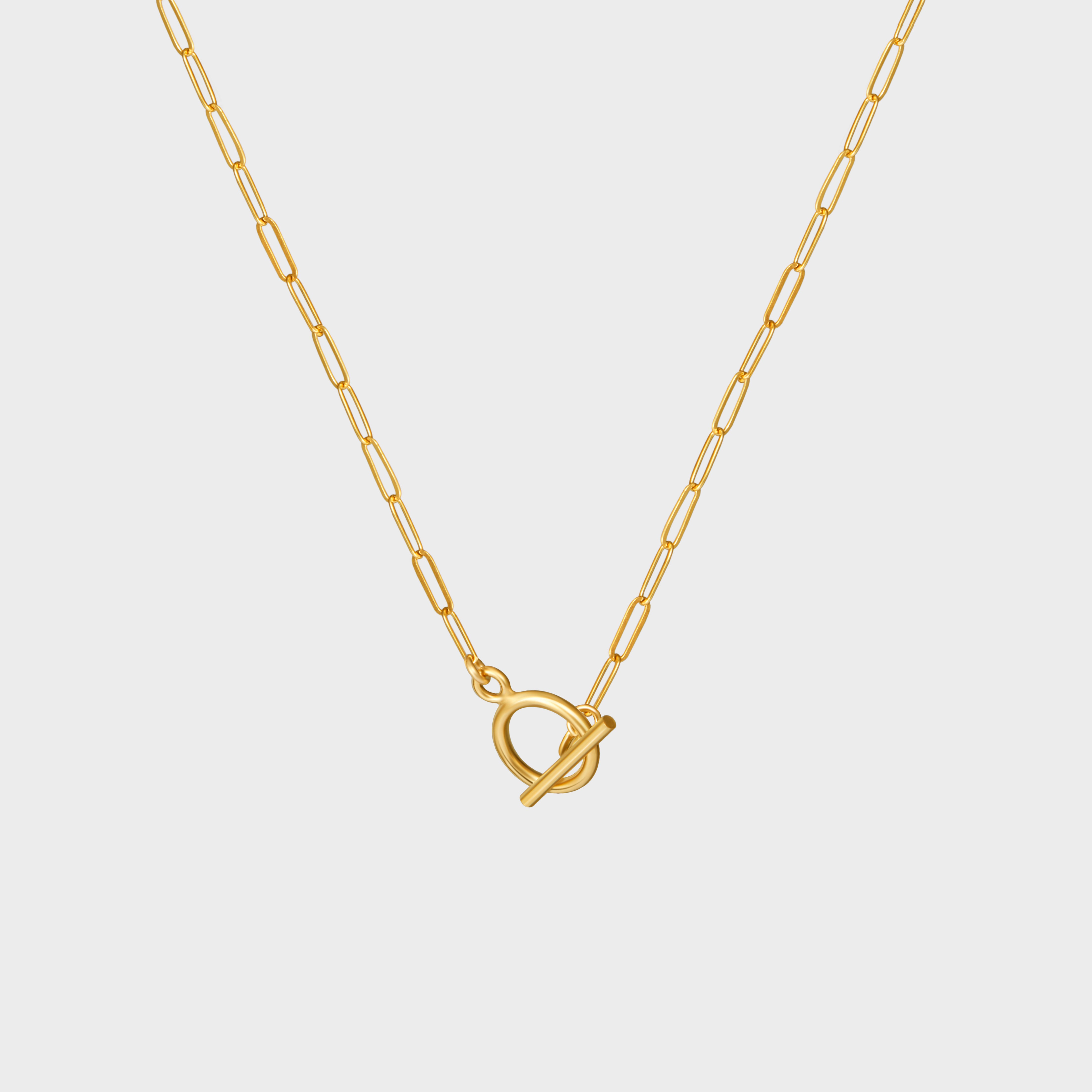 Toggle Rectangular Chain Necklace