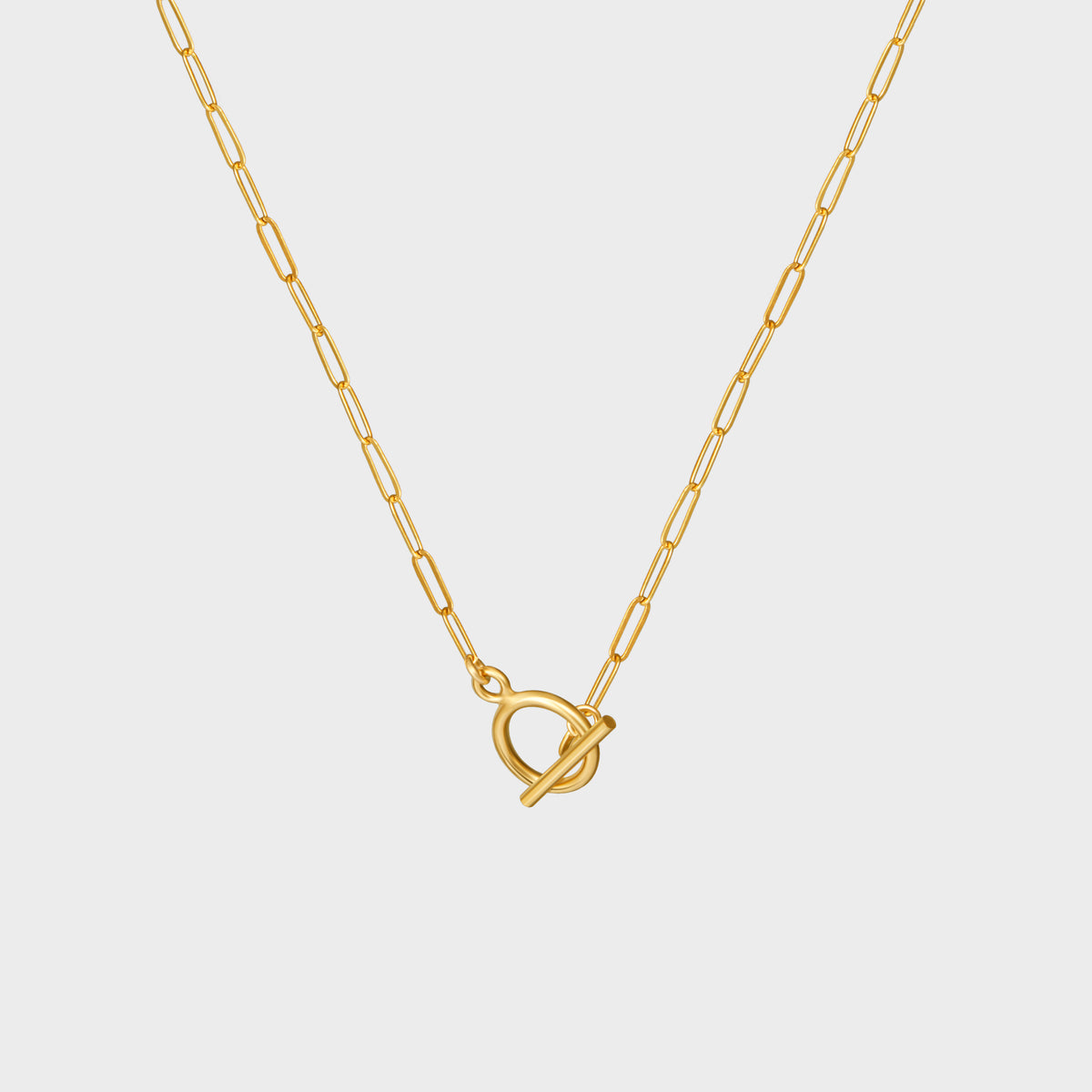 Toggle Rectangular Chain Necklace