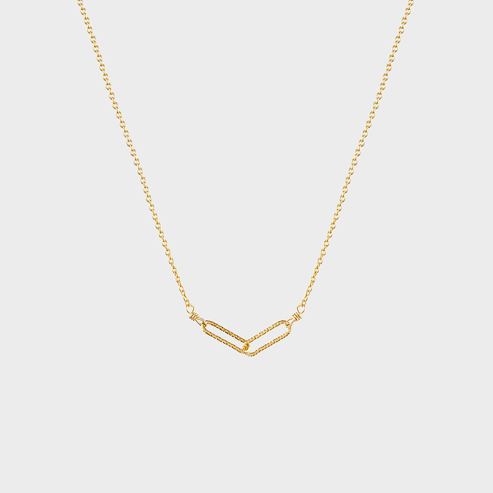 "Human Connection" Interlock Diamond Cut Necklace