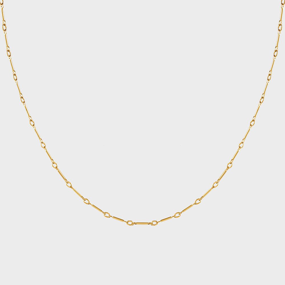 Bar Links Chain Choker Collar Necklace
