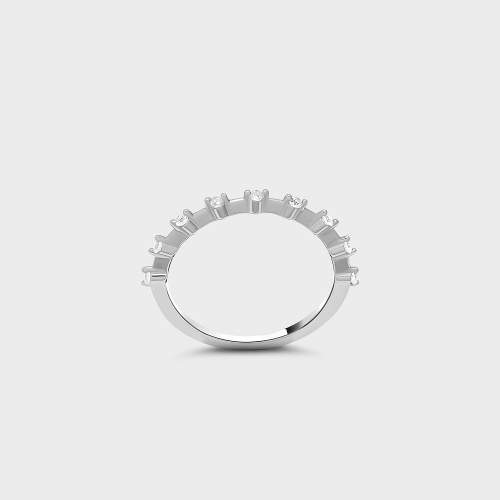 Constellation Spaced CZ Prong Ring
