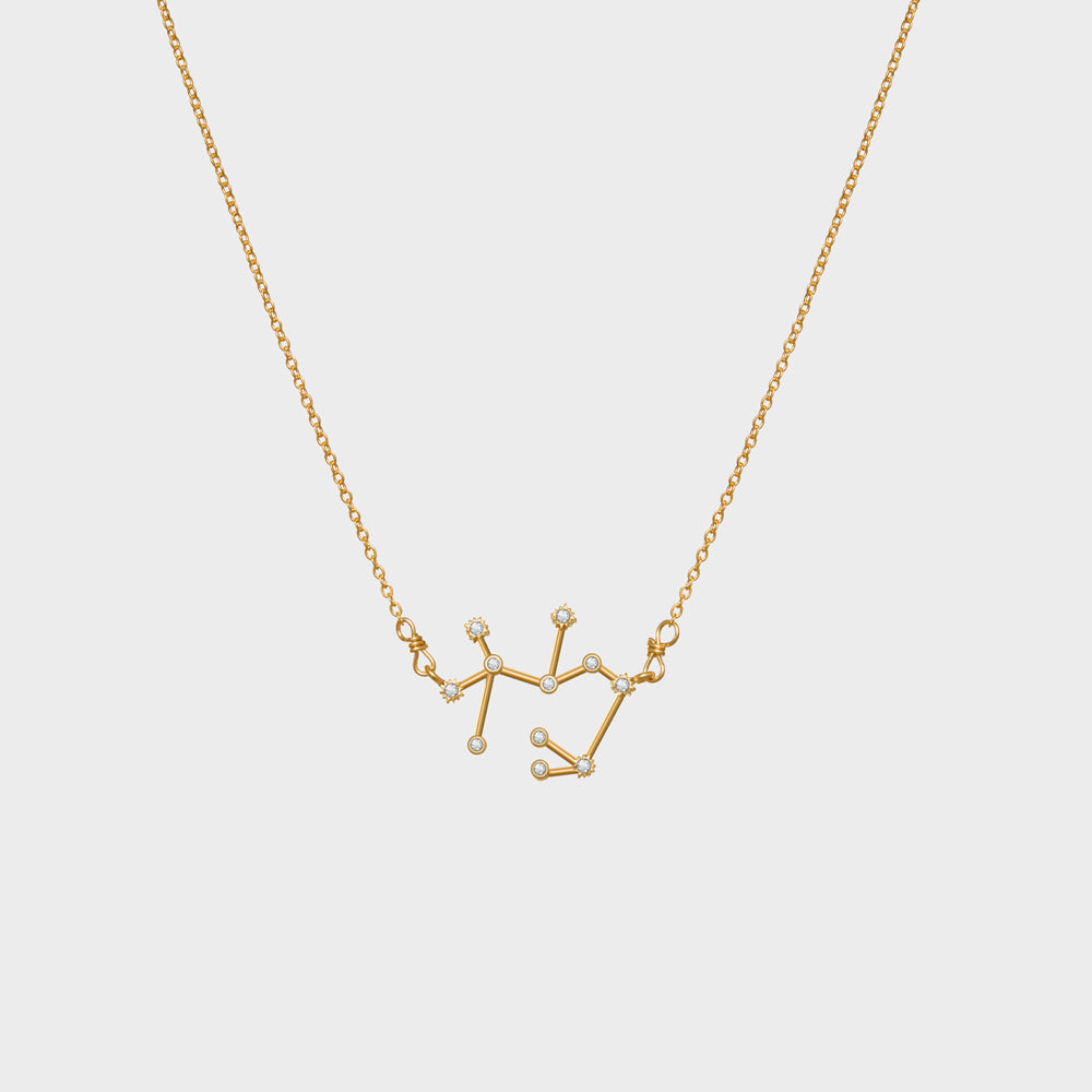 Sagittarius Constellation CZ Outline Necklace