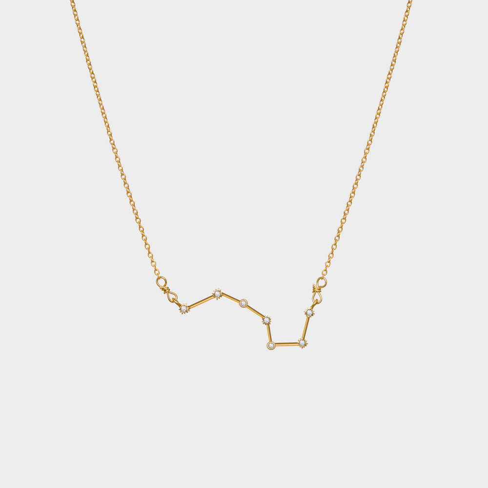 Scorpio Constellation CZ Outline Necklace