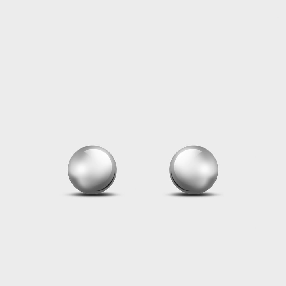 Large Sphere Post Earrings