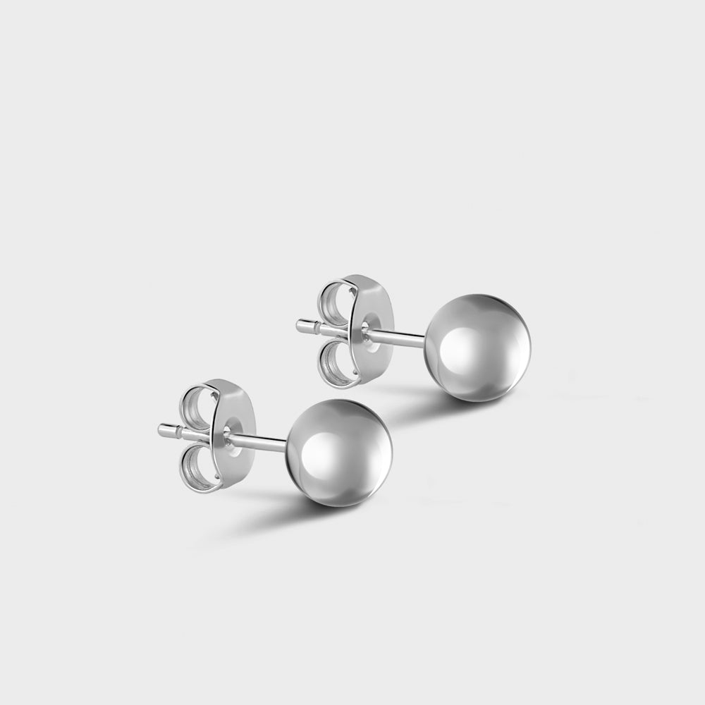 Medium Sphere Post Earrings