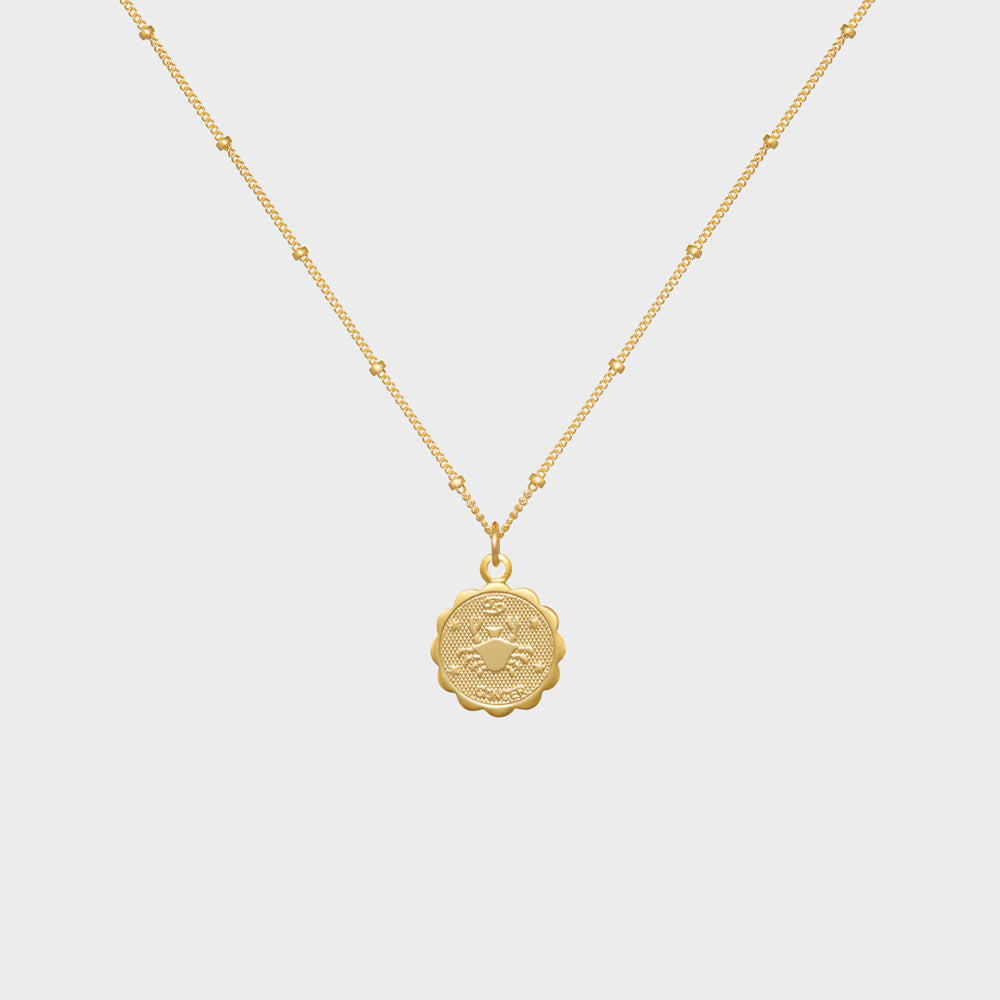Cancer Astrology Medallion Necklace