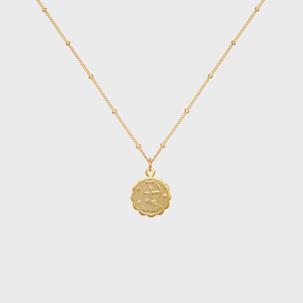 Sagittarius Astrology Medallion Necklace